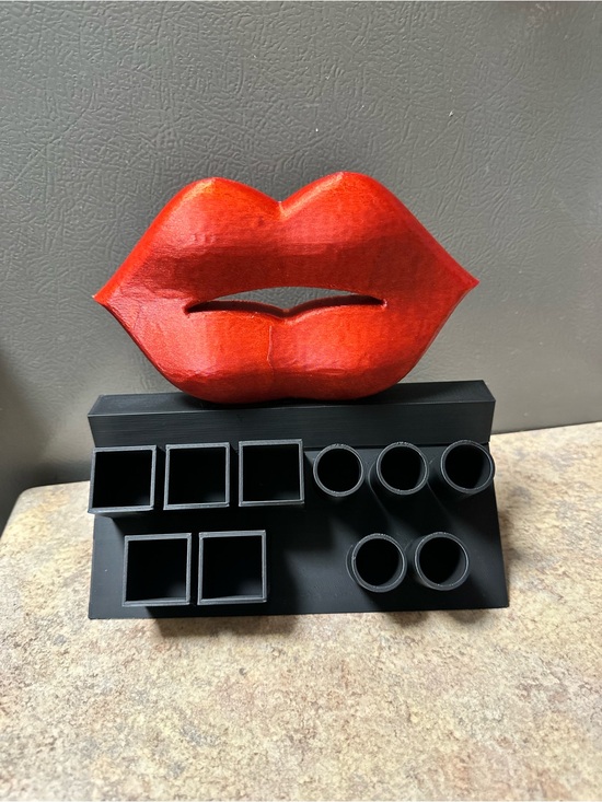 home made by me Accessories - Red Lip-Shaped Lipstick Holder Homemade by me